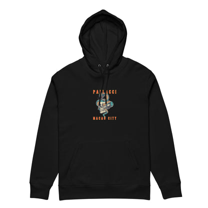 MACAU CITY YEAR OF THE SNAKE PRINTED HOODED SWEATSHIRT 2XL unisex-essential-eco-hoodie-black-front-67c0e4046e91a